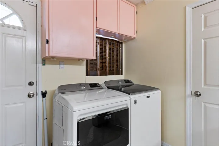 Laundry area in ADU