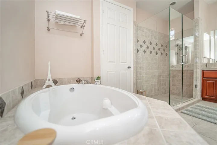 Master bathroom tub