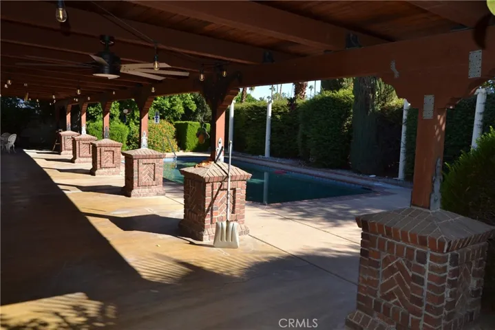 shaded patio cover