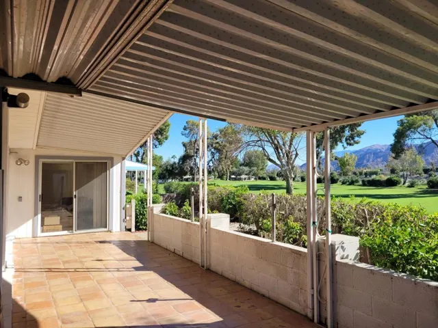 Large covered patio