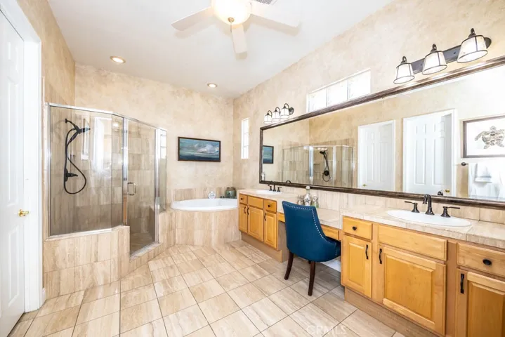 Spacious Primary Bath with 2 Closets