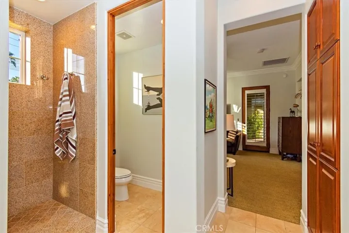 Bathroom in Casita is walk in shower