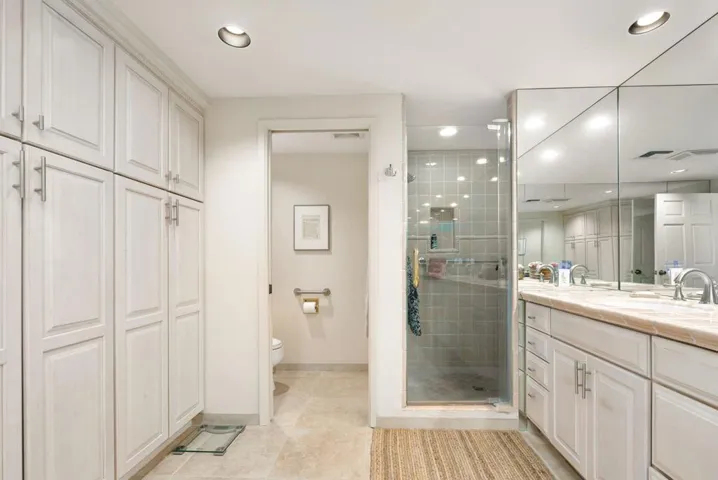 Master shower