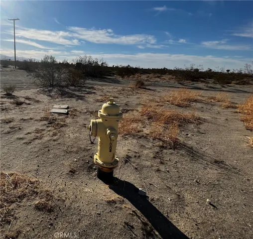 water/fire hydrant located across the street from lot
