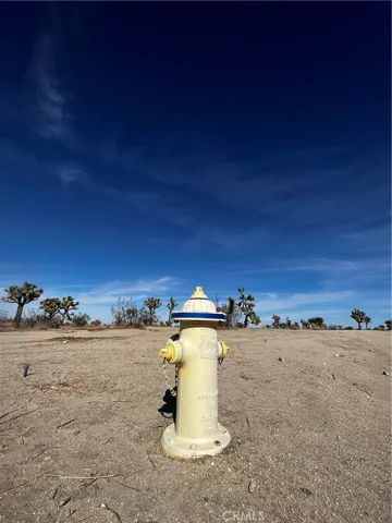 Fire hydrant located near corner of lot