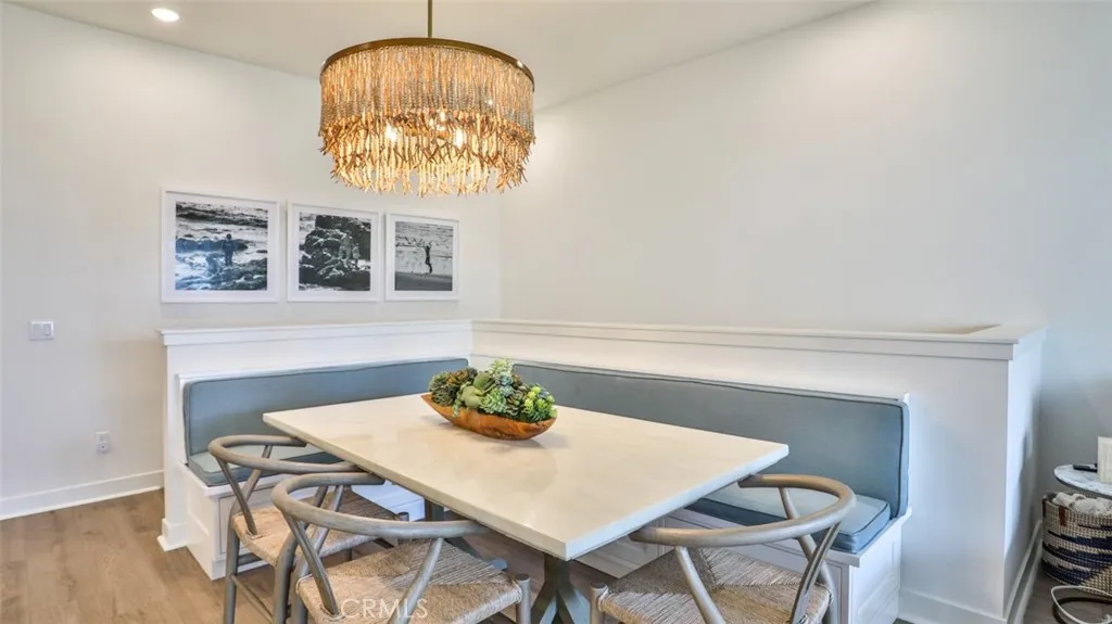 Dining off of kitchen and living room.