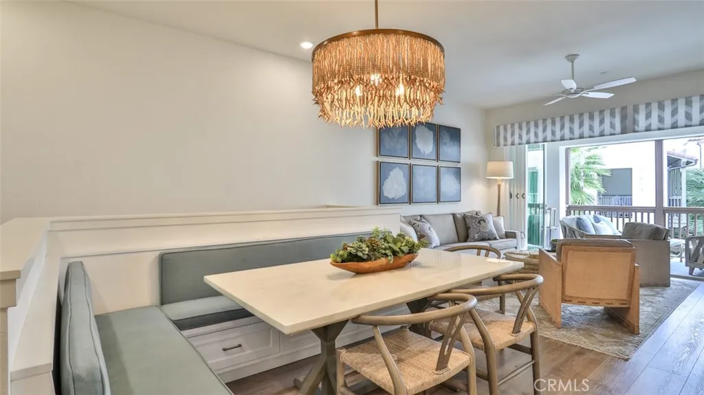 Dining off of kitchen and living room.