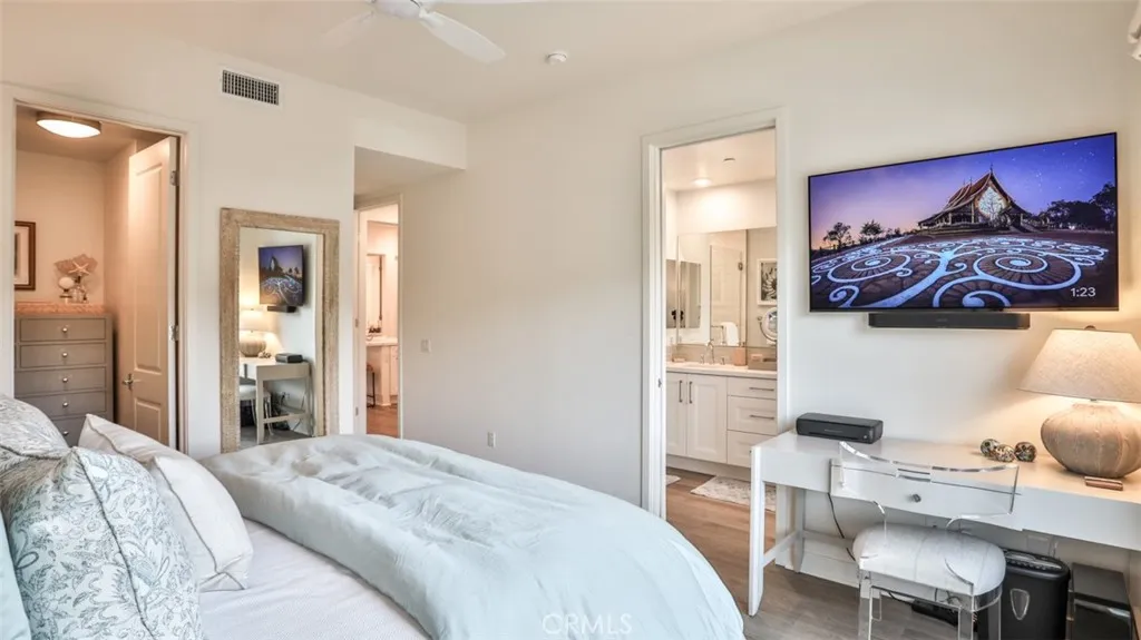 Primary suite feature walk-in closet and luxurious en-suite bath.