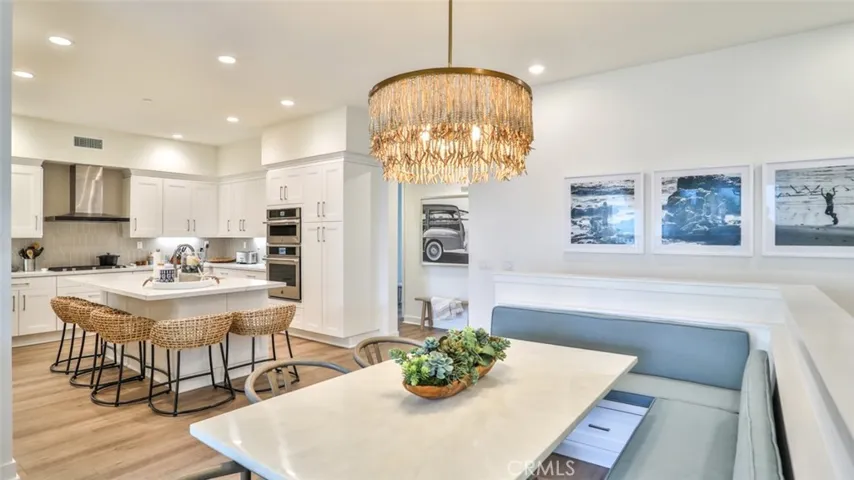 Dining off of kitchen and living room.