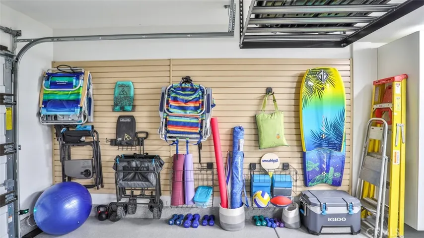 Fun gear for occupants to use.