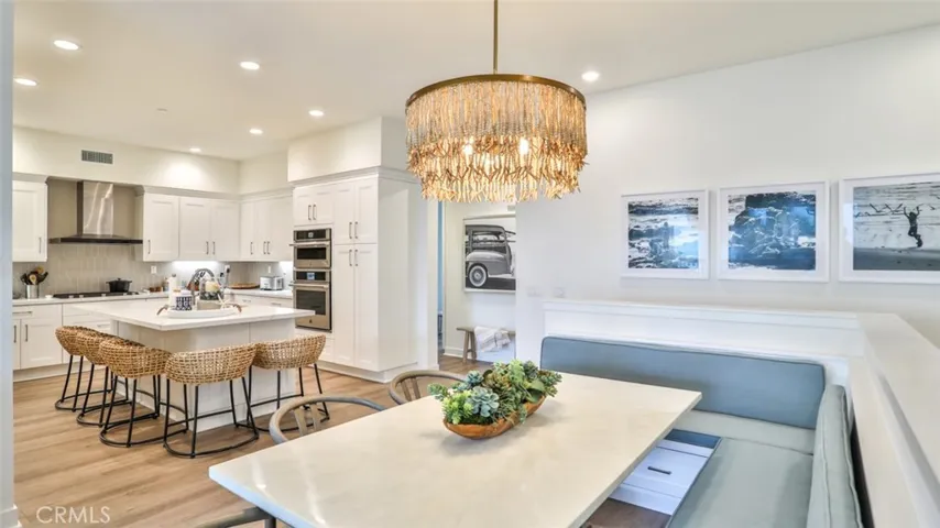 Dining off of kitchen and living room.