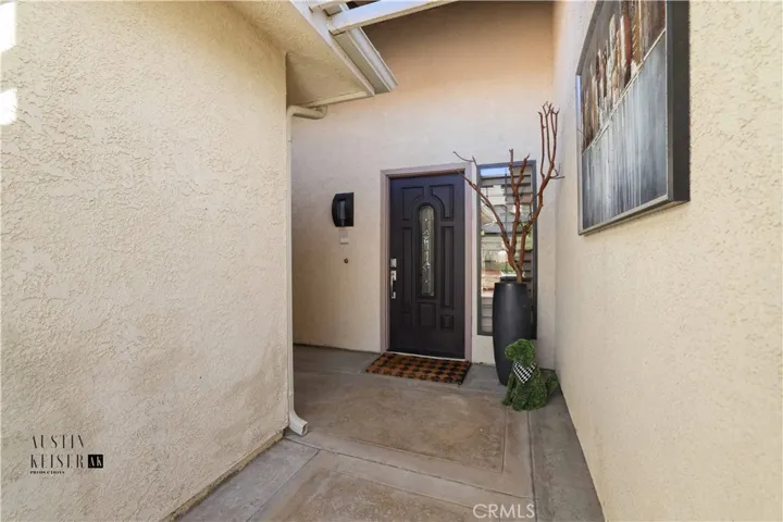 Close up of front door