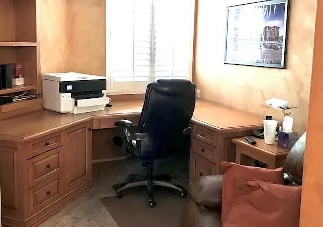 Office with full bath