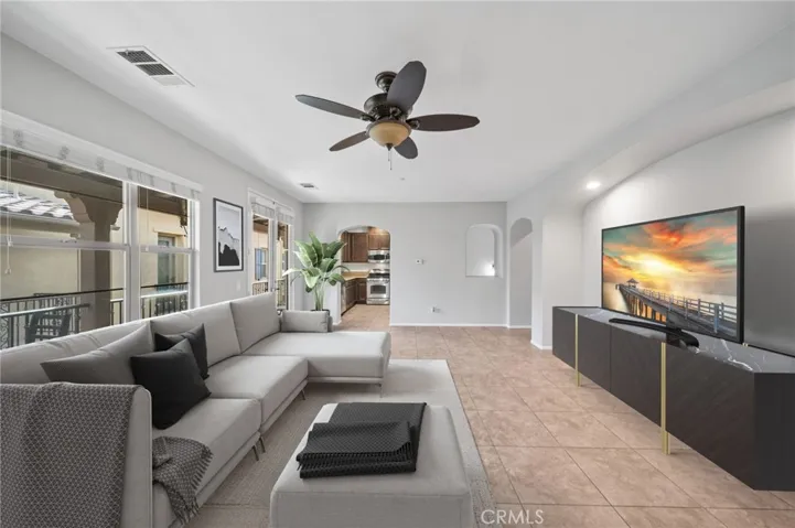Virtually Staged Family Room