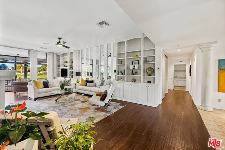 View from formal dining room to hallway
