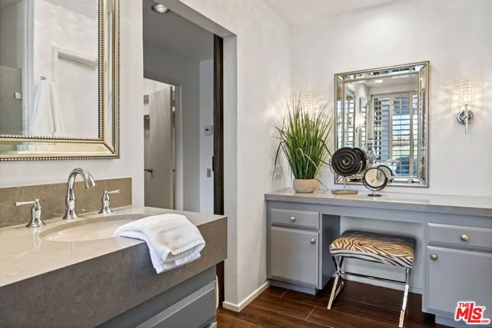 Master bathroom built in vanity
