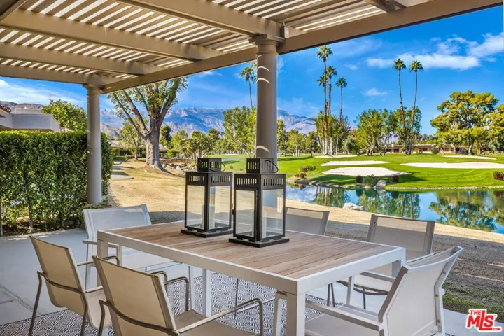 Expansive back patio with unparalleled views