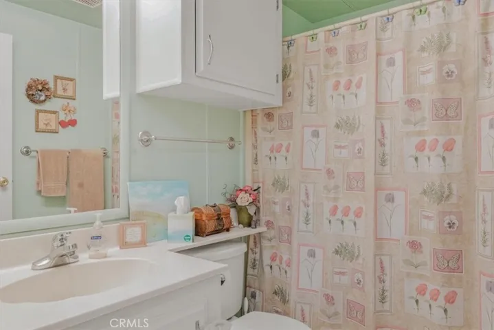 Hall bath, full bath with shower in the tub