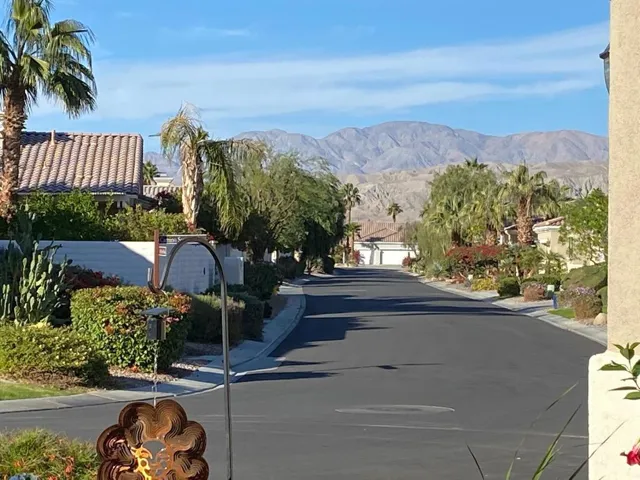 Mountain view from garage