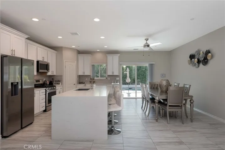 Kitchen and dining area