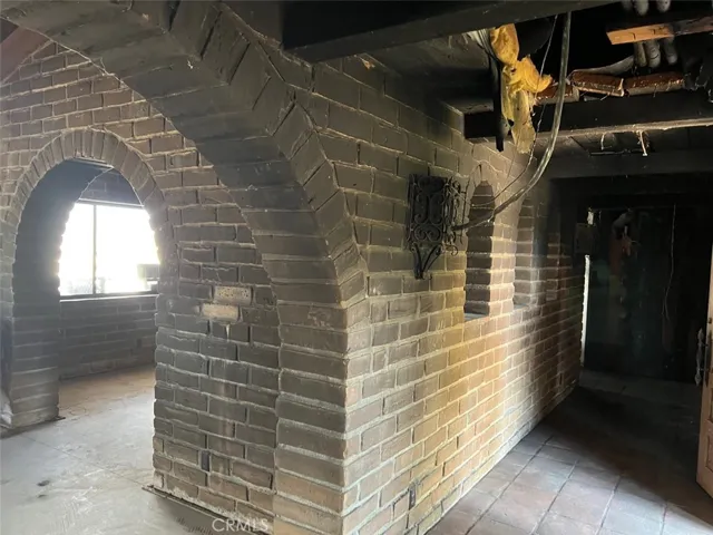 INDIDE  THE  FIRE  DAMAGED  ADOBE