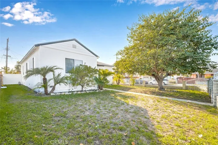 large grassy front yard