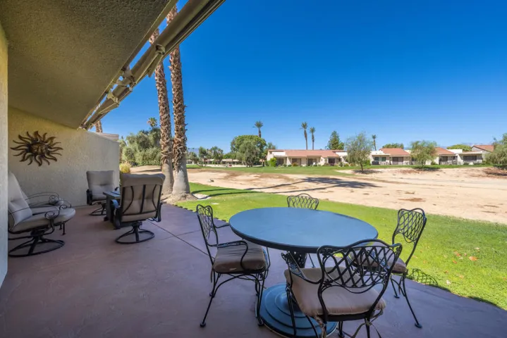 Rear patio with views