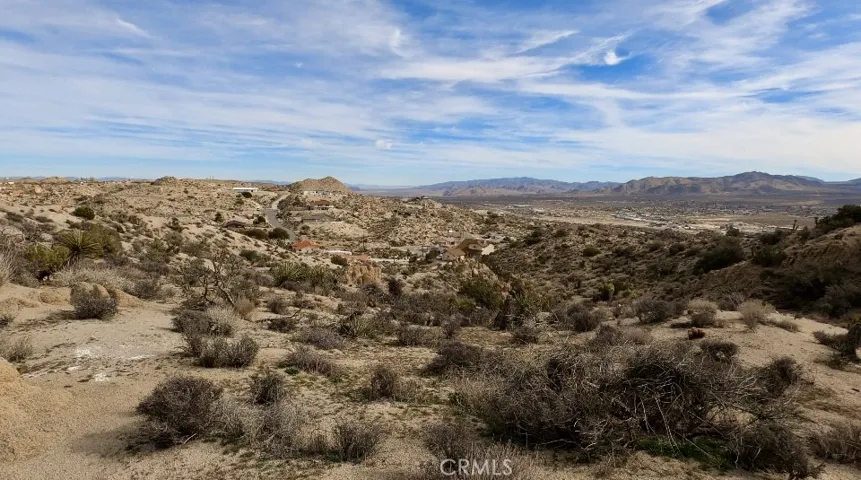 Looking east from the west side of the parcel