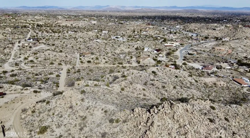 Aerial view looking north