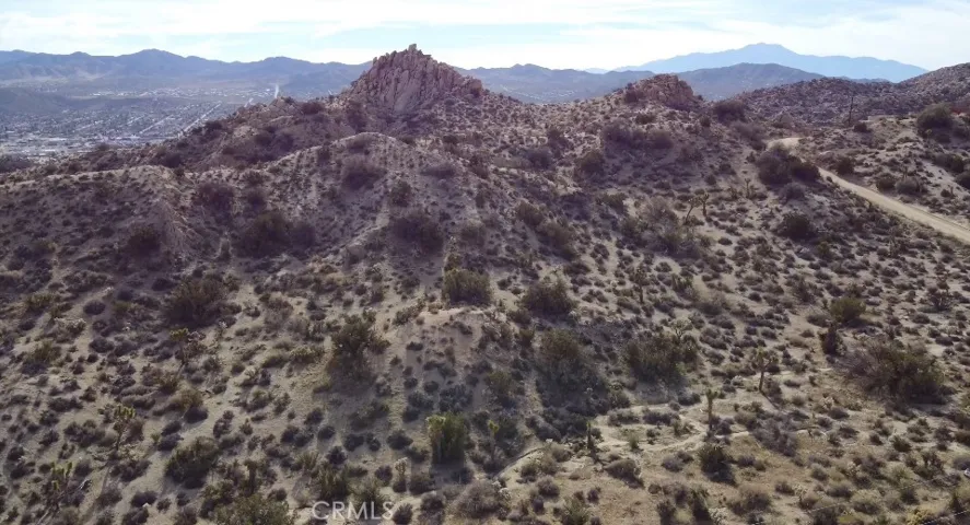 Aerial view looking south