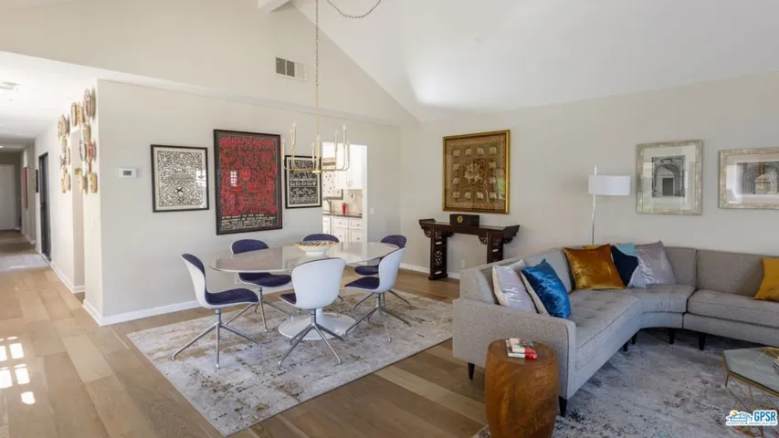 Open living / dining area