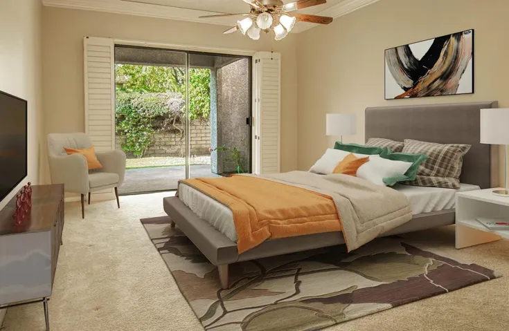 VIRTUAL STAGED PRIMARY BEDROOM