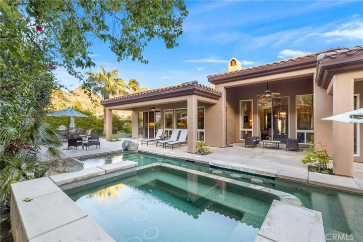 Pool inside  Seats and Oversized Spa