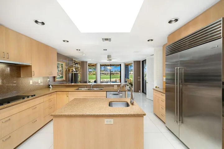 Kitchen with big views