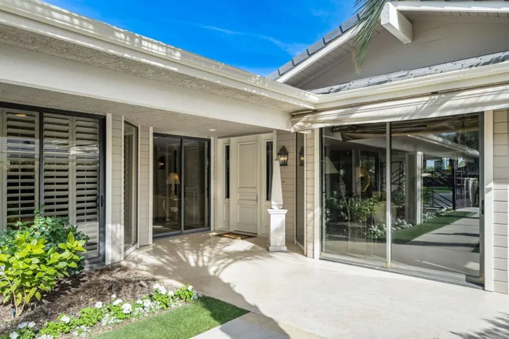 Front door and West living room slider