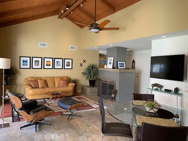 Living and dining room.