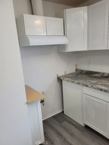 Space for propane stove.