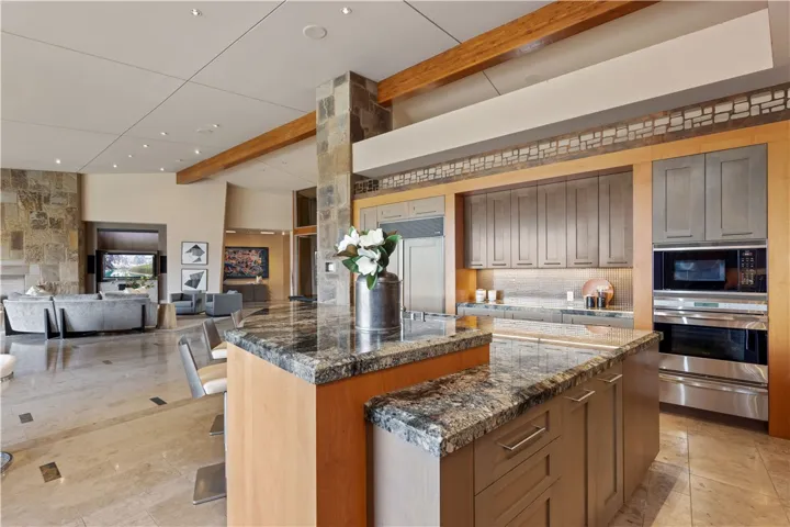 Center Kitchen Island with Duel Dishwashers, Oven #3 and Warming Drawer