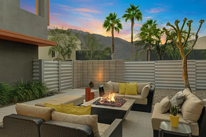 ENTRY COURTYARD TO MOUNTAINS DUSK MLS