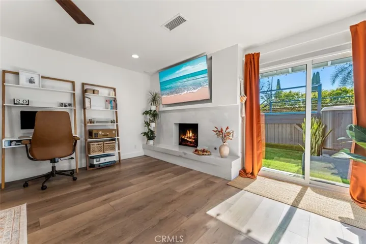 Master bedroom fireplace.