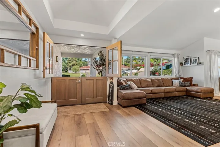 Double front Dutch doors.