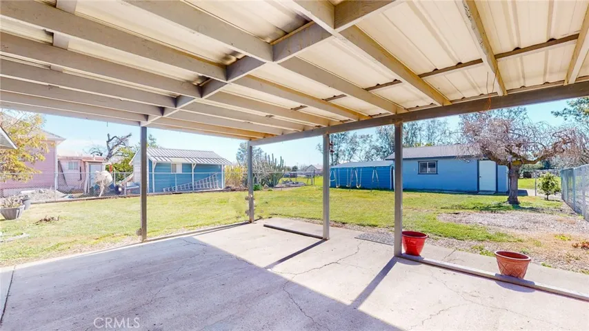Large covered patio