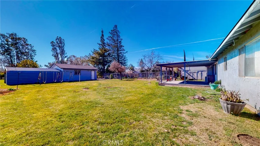Large backyard