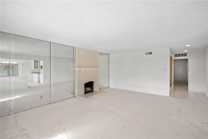 Living Room with Fireplace not staged