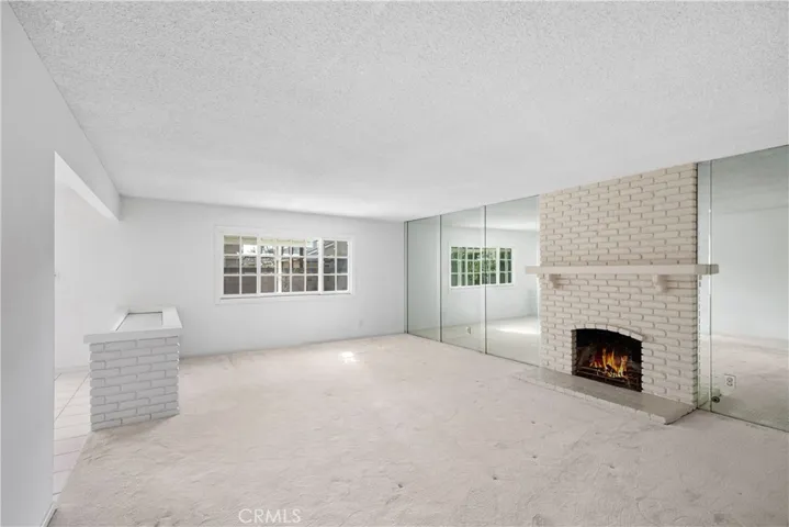 Living Room with Fireplace not staged