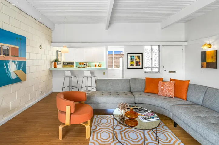 Living, Dining and Kithcen areas