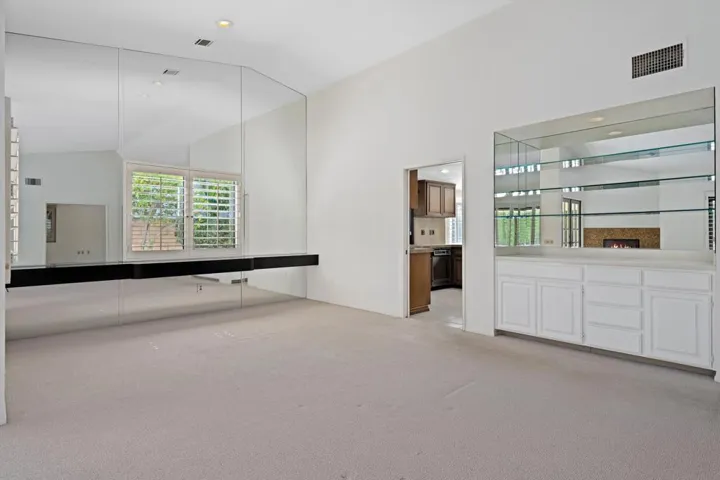 Mirrored Built-in Buffet