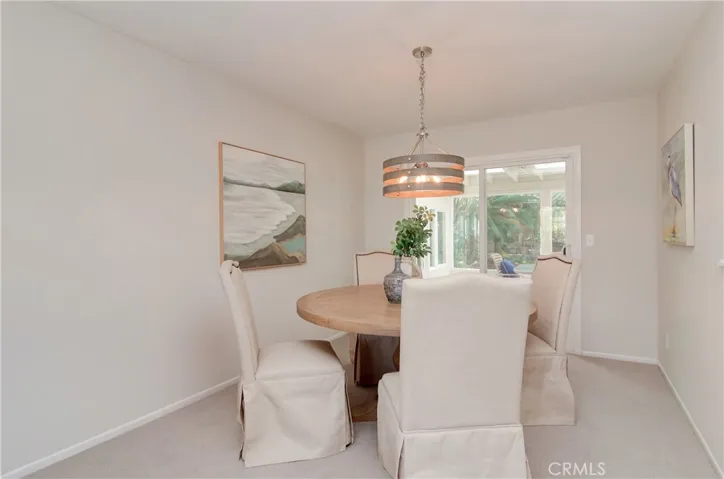 Flexible dining space is perfect for family meals or large holiday gatherings.