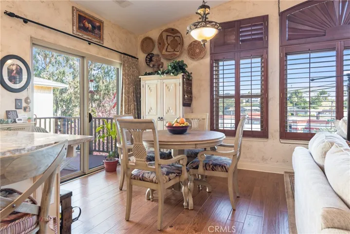 Dining Area next to the Balcony