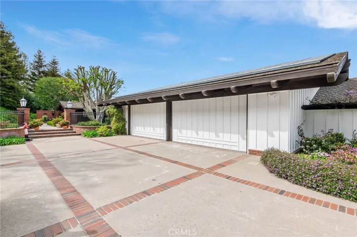 View of the 4 car garage